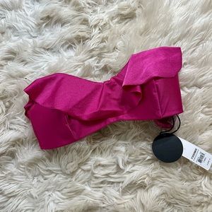 NWT! Amuse Society magenta bikini top, size XS